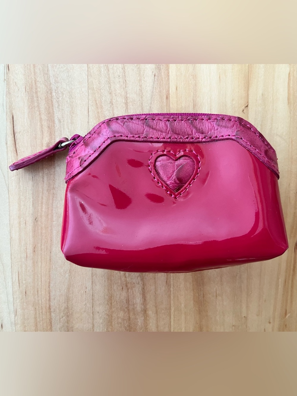 Brighton Vintage Pink Patent Leather Coin Purse